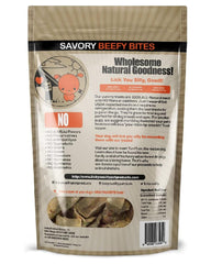 Lick You Silly beef liver treats close-up shows crisp, savory bites for training rewards.