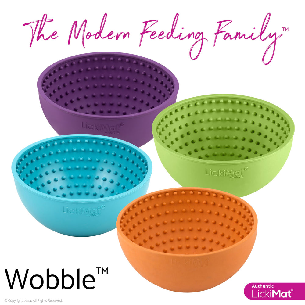 LICKIMAT Wobble natural rubber design is sturdy and eco-friendly