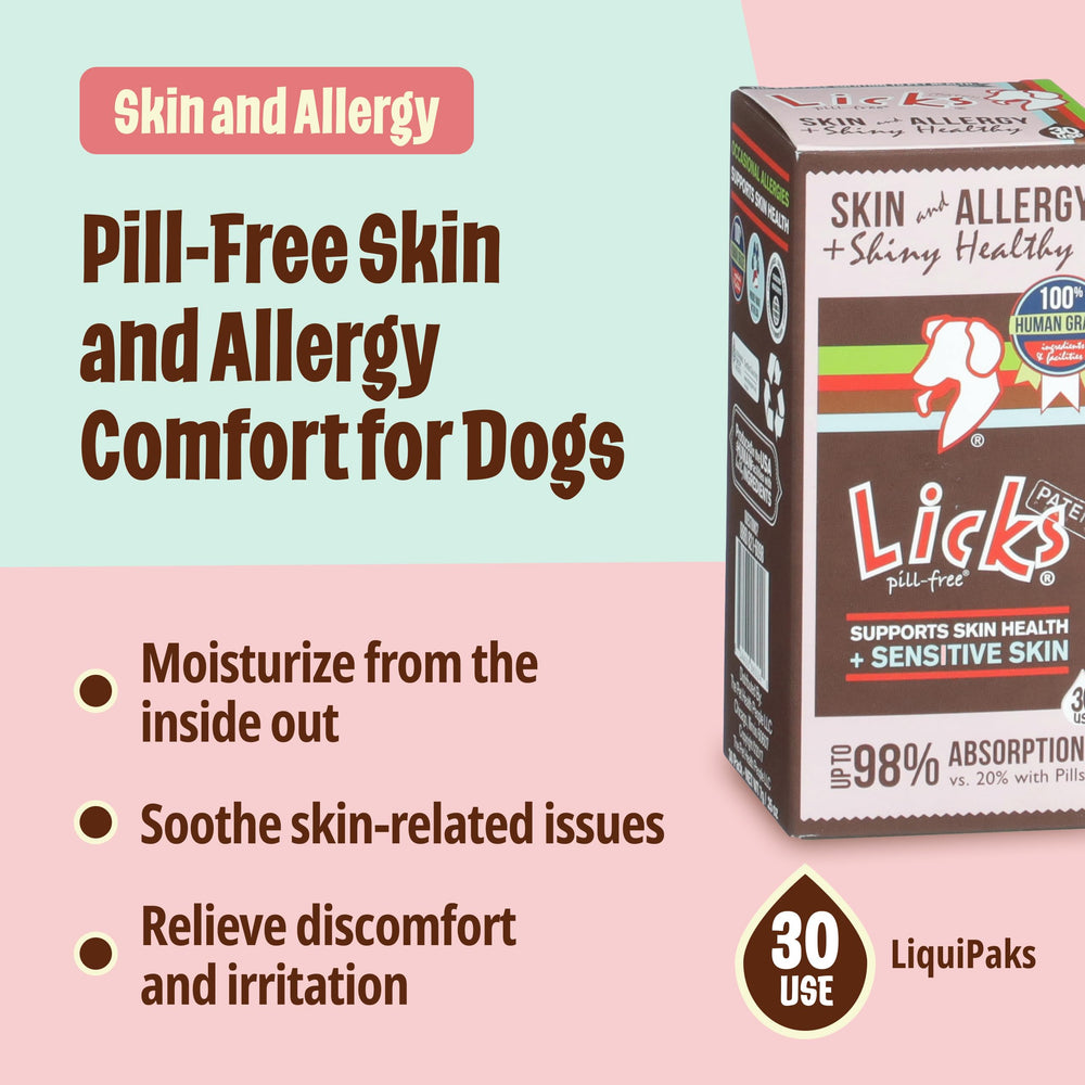Licks Omega-3 Fish Oil ingredient highlight for canine skin health