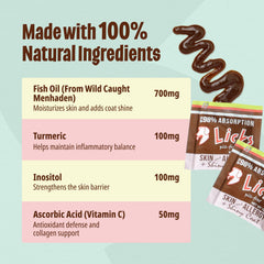 Licks Skin Allergy Gel liquid form supporting a healthy coat