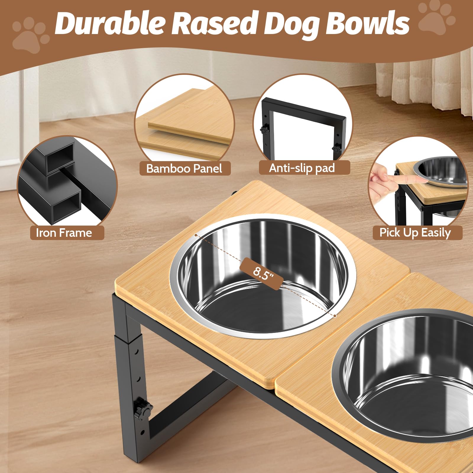 LIDTOP removable stainless steel dishes sized 80oz for meals.