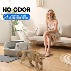 Lietom metal litter scoop included for easy waste removal.