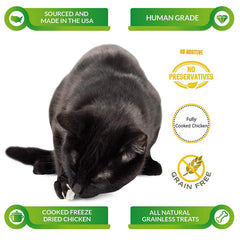 Life Essentials by Cat-Man-Doo USA-made chicken snacks support lean protein for everyday activity.