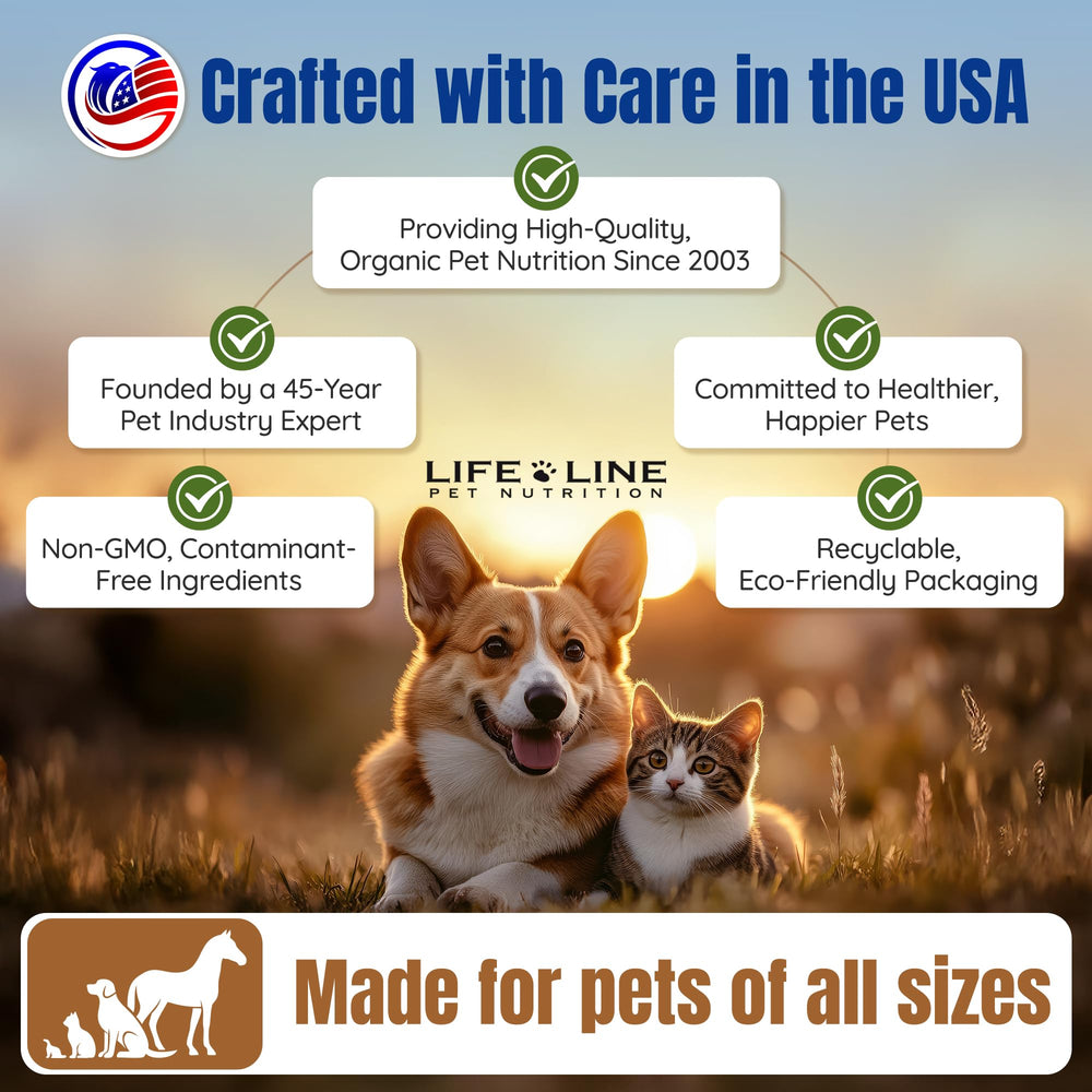 Life Line Organic Ocean Kelp serving image for multiple pets