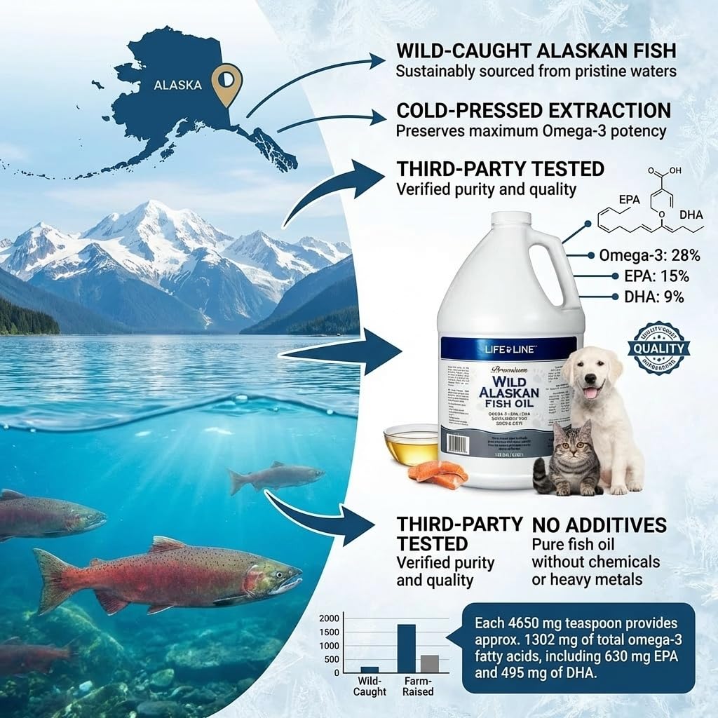 Third-party purity testing label indicating safety and quality for Life Line fish oil.