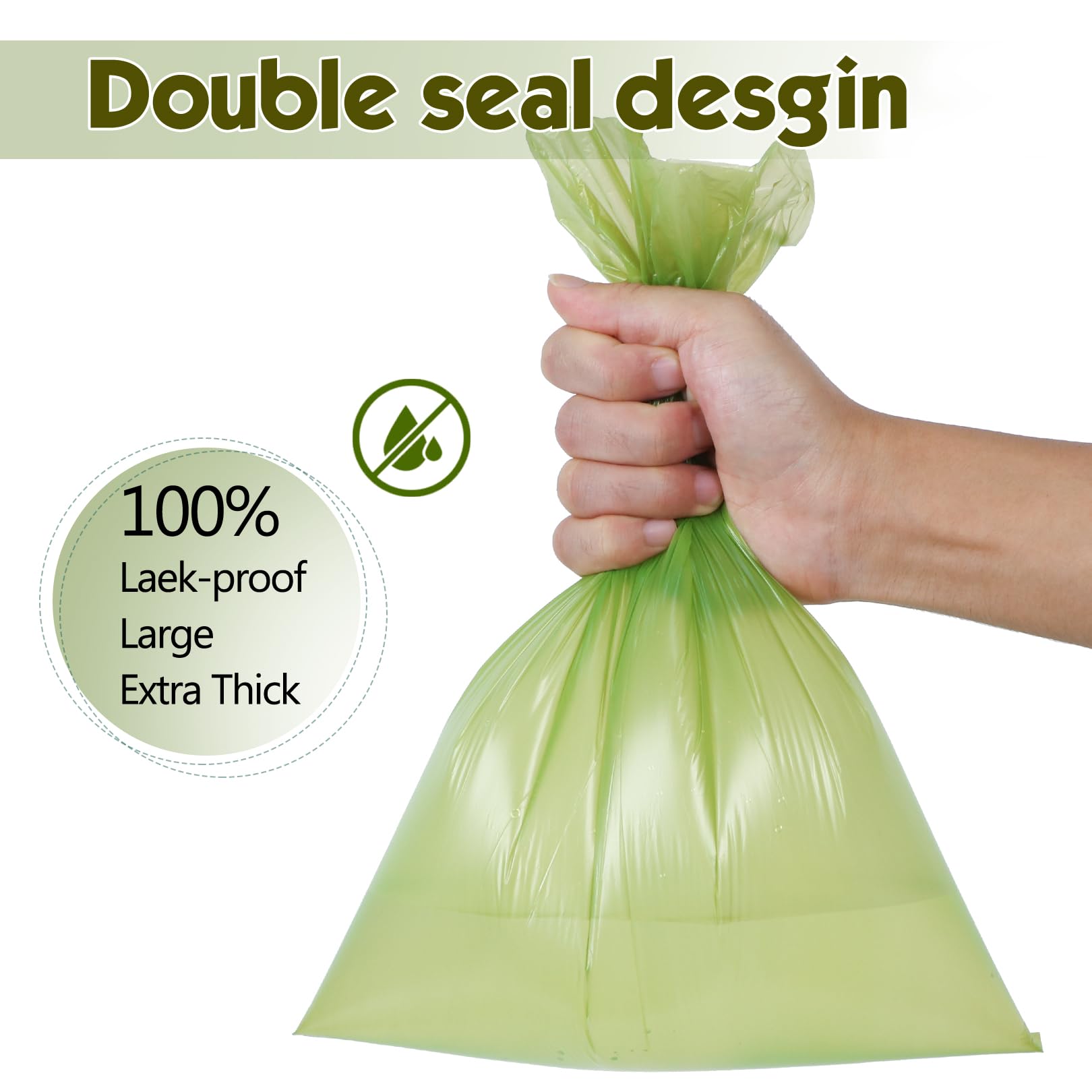 Lifegogo leak-proof bags designed to contain waste securely.