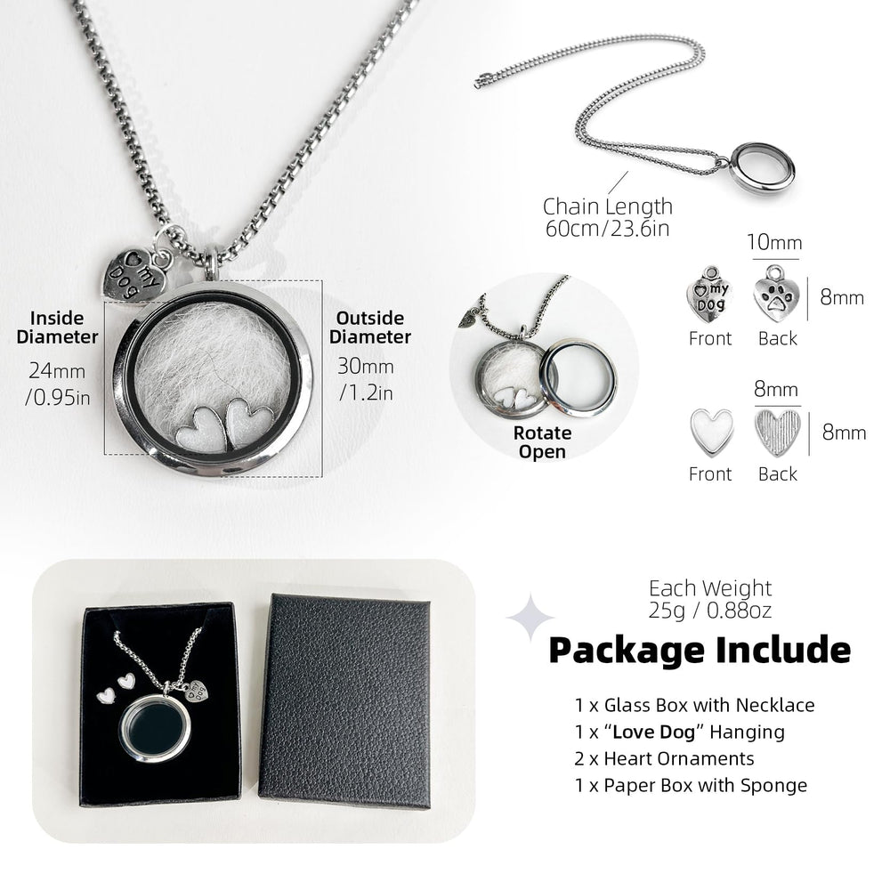 Lifelisa memory storage necklace with 60 cm chain for everyday remembrance.