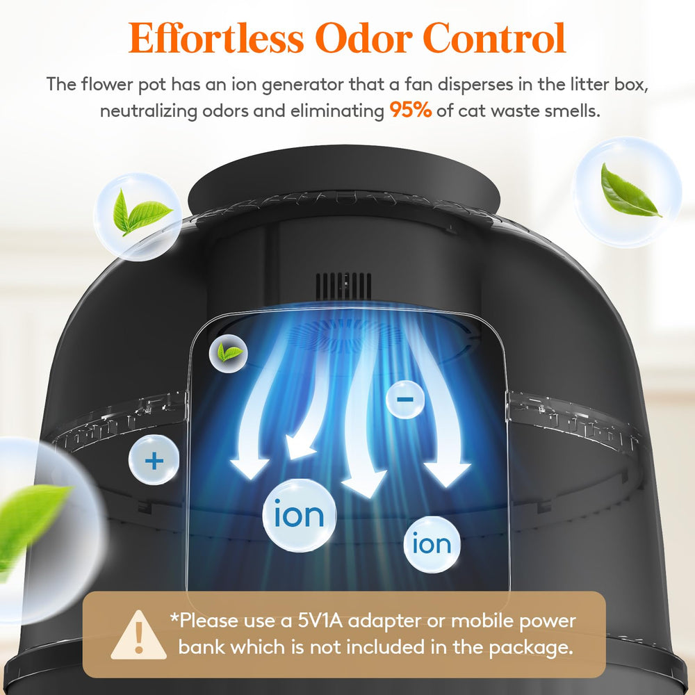 Lifewit odor-control system reduces odors quietly for living room use.