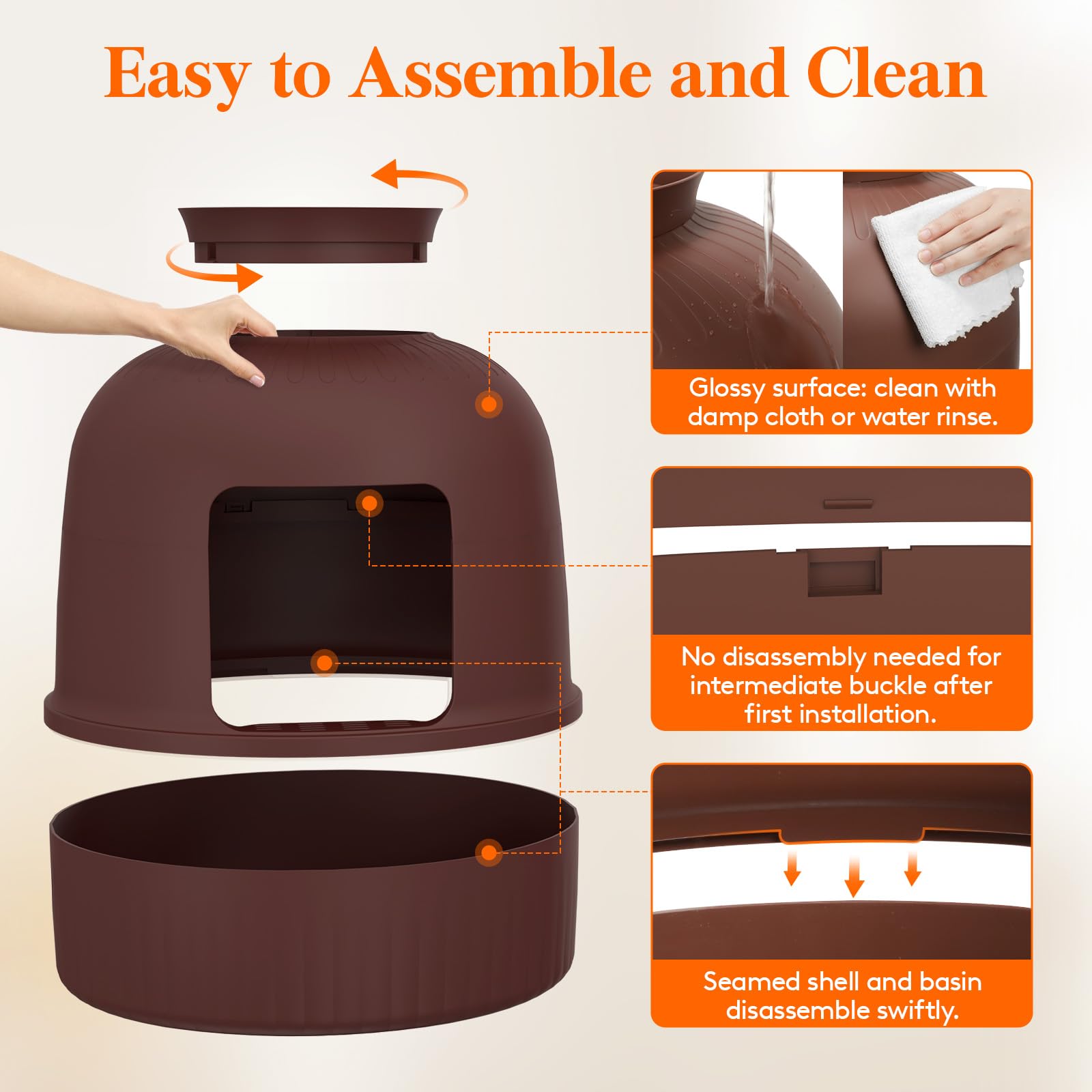Lifewit bottom basin clean pour design