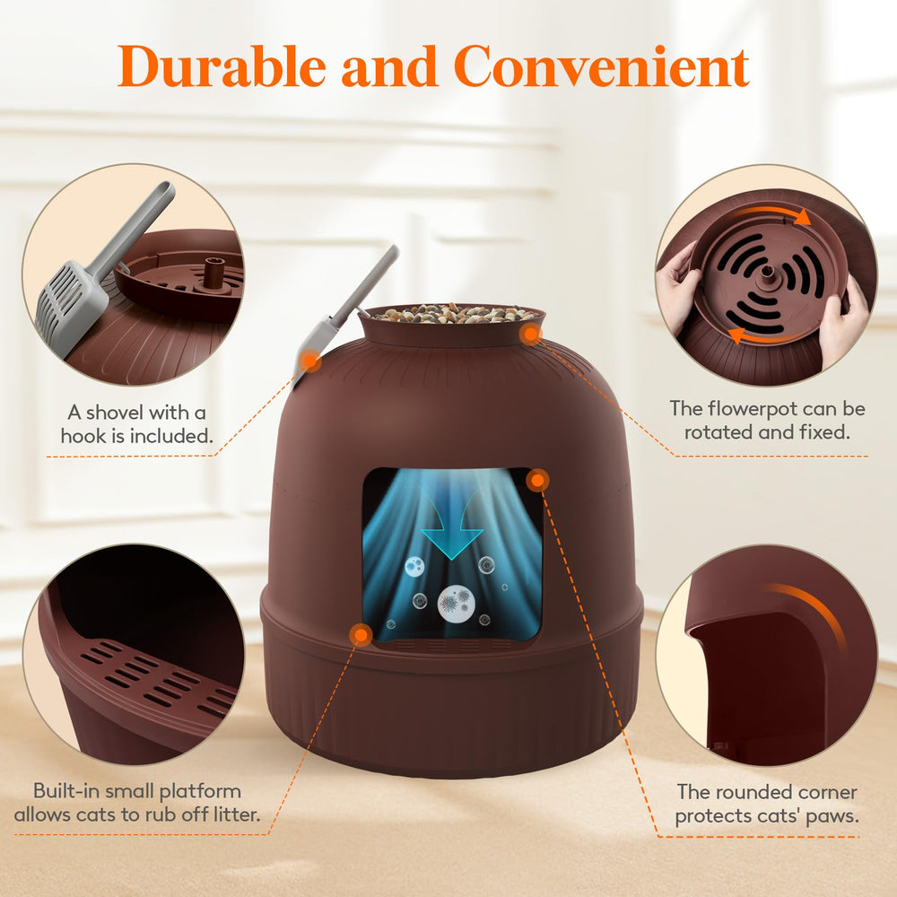 Lifewit closed-bin design traps trash and dander