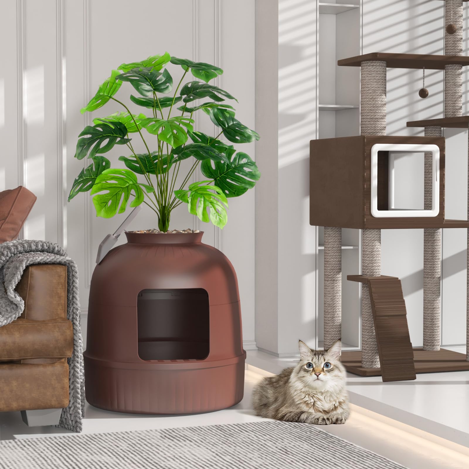 Lifewit glossy interior and exterior finish easy to wipe