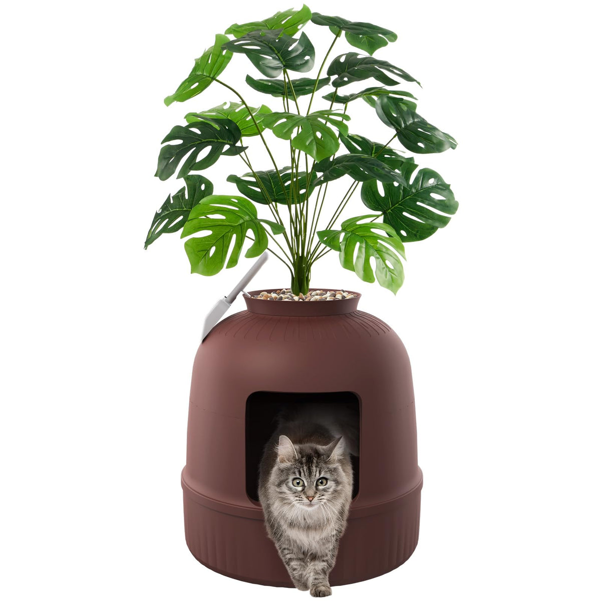 Lifewit hidden litter box flower pot design concealing odor