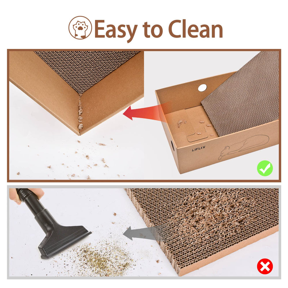 Holes on sides aid pad removal and playful cat exploration.