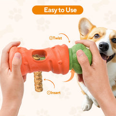 LIFLIX carrot-shaped holder with secure bully stick slot