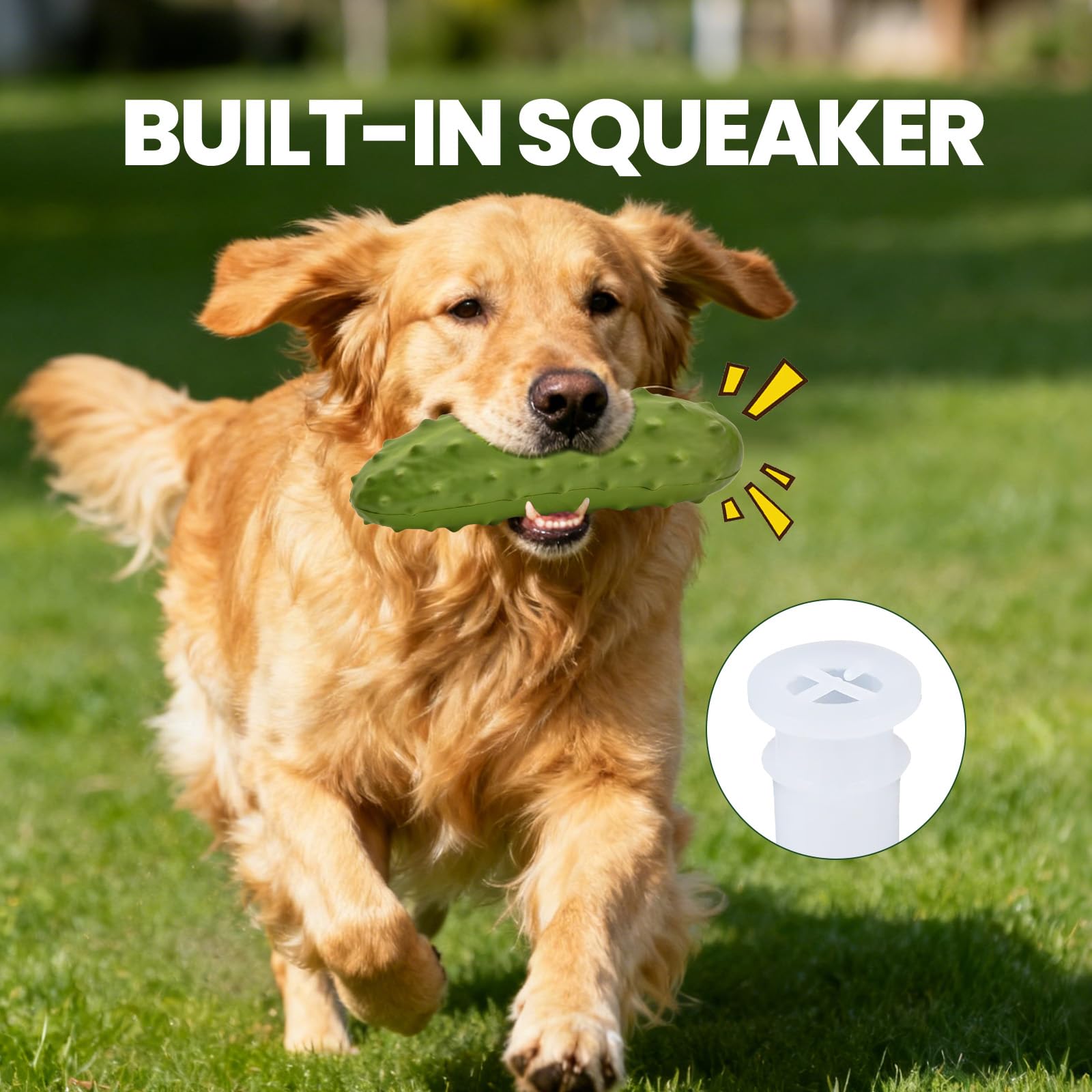LIFLIX cucumber toy ideal for medium to large dogs during solo play
