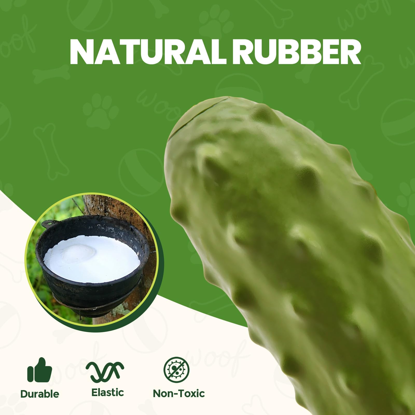 LIFLIX cucumber shaped teething toy supports satisfying chewing