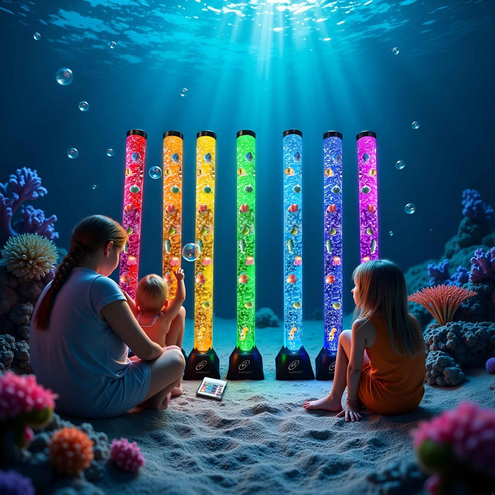 Lightahead includes 10 fish models for an engaging display