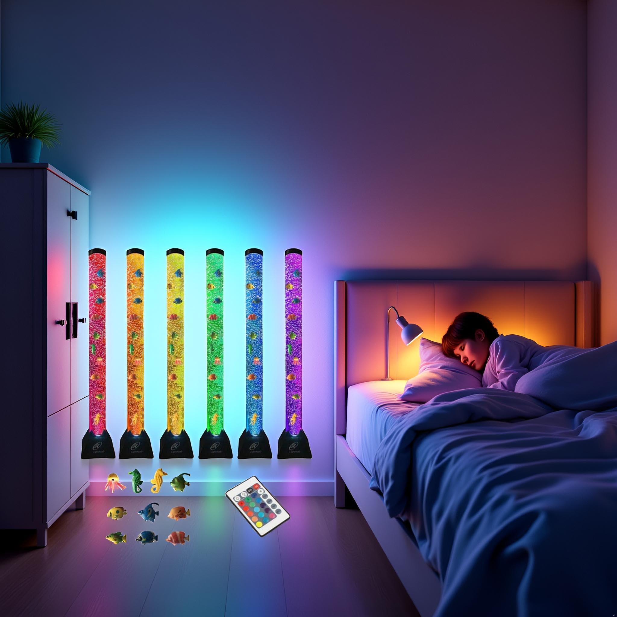 Lightahead remote enabling 20 color options for easy customization