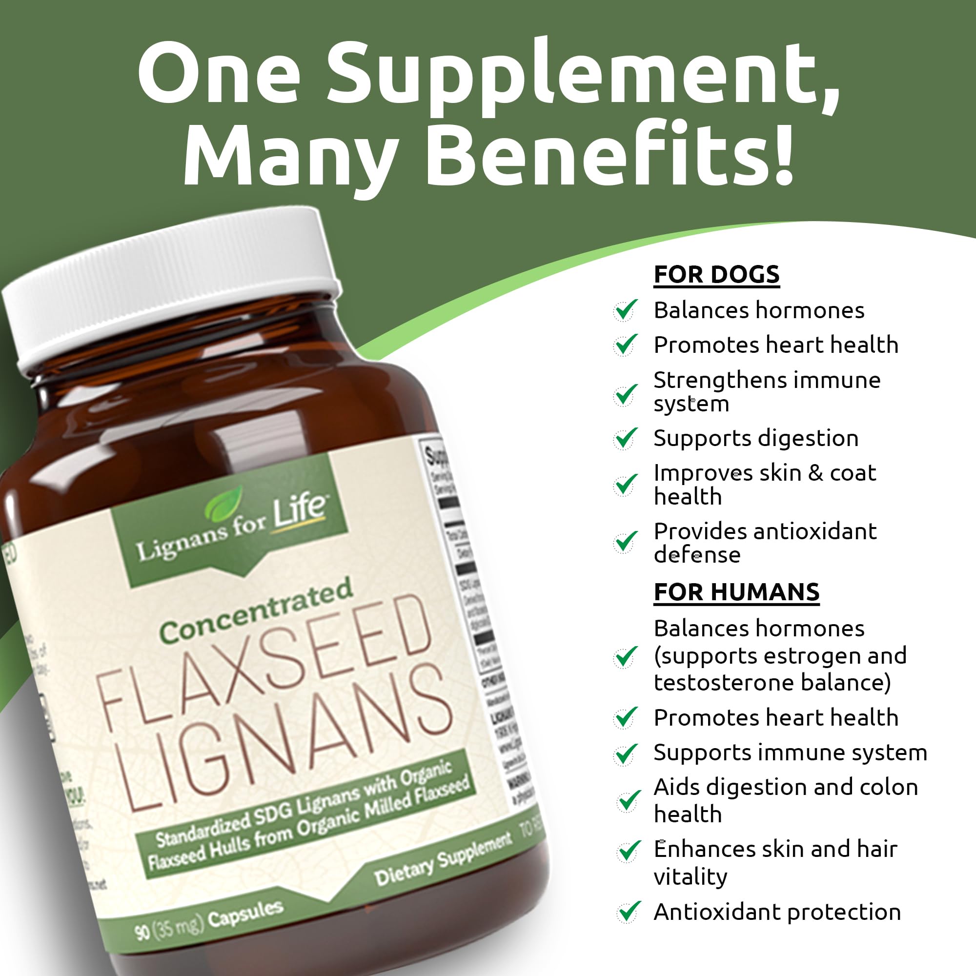 Lignans For Life antioxidant power with high ORAC value