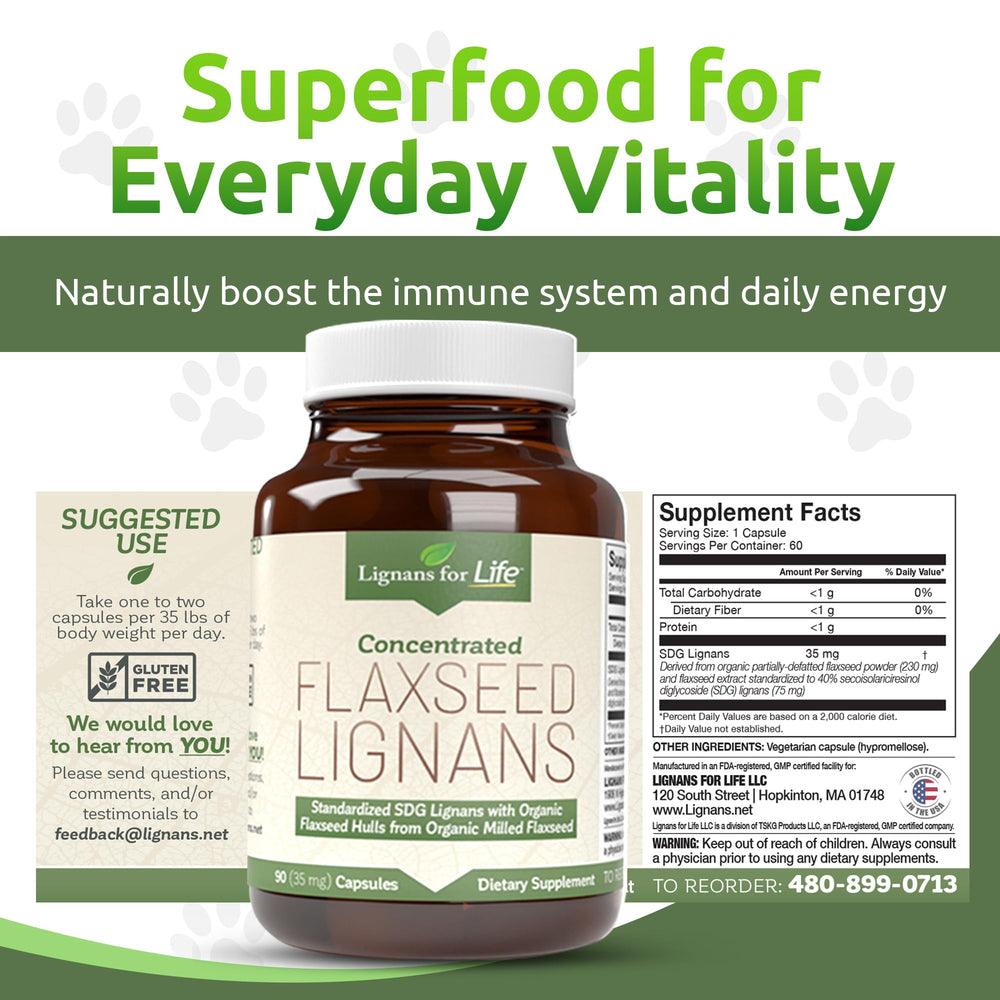 Lignans For Life dietary fiber source emphasizes gut and heart benefits