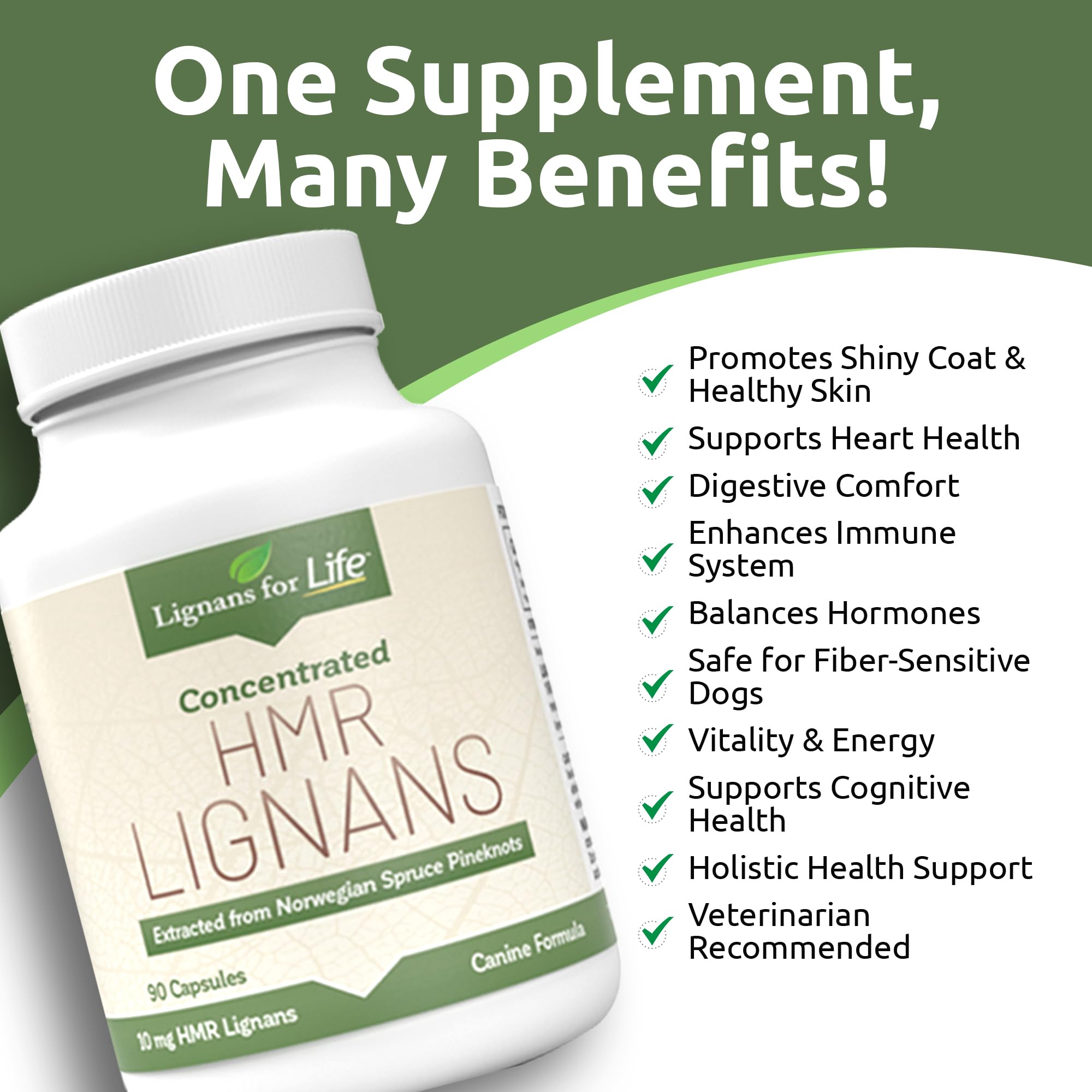 Lignans For Life HMR Lignans 10mg Norwegian Spruce source highlights purity