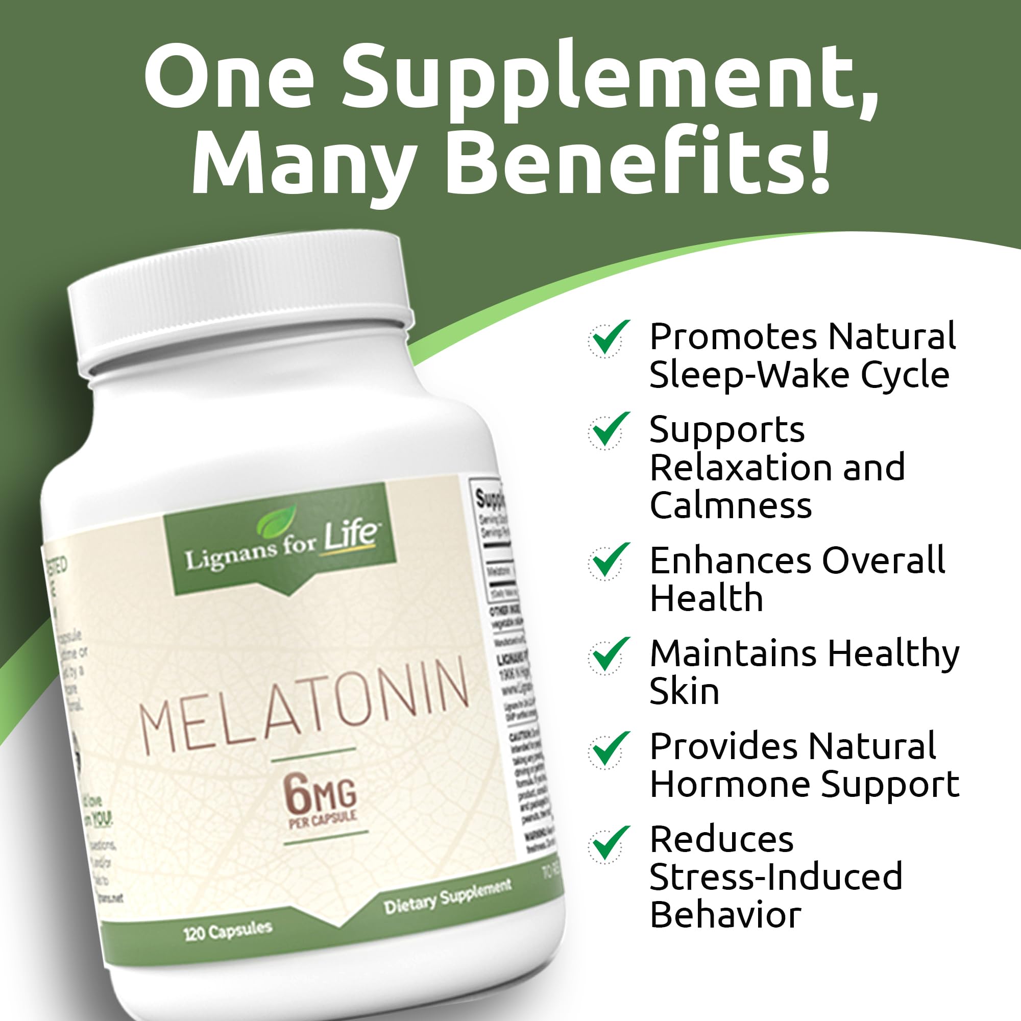 Owner and dog share Lignans For Life melatonin routine