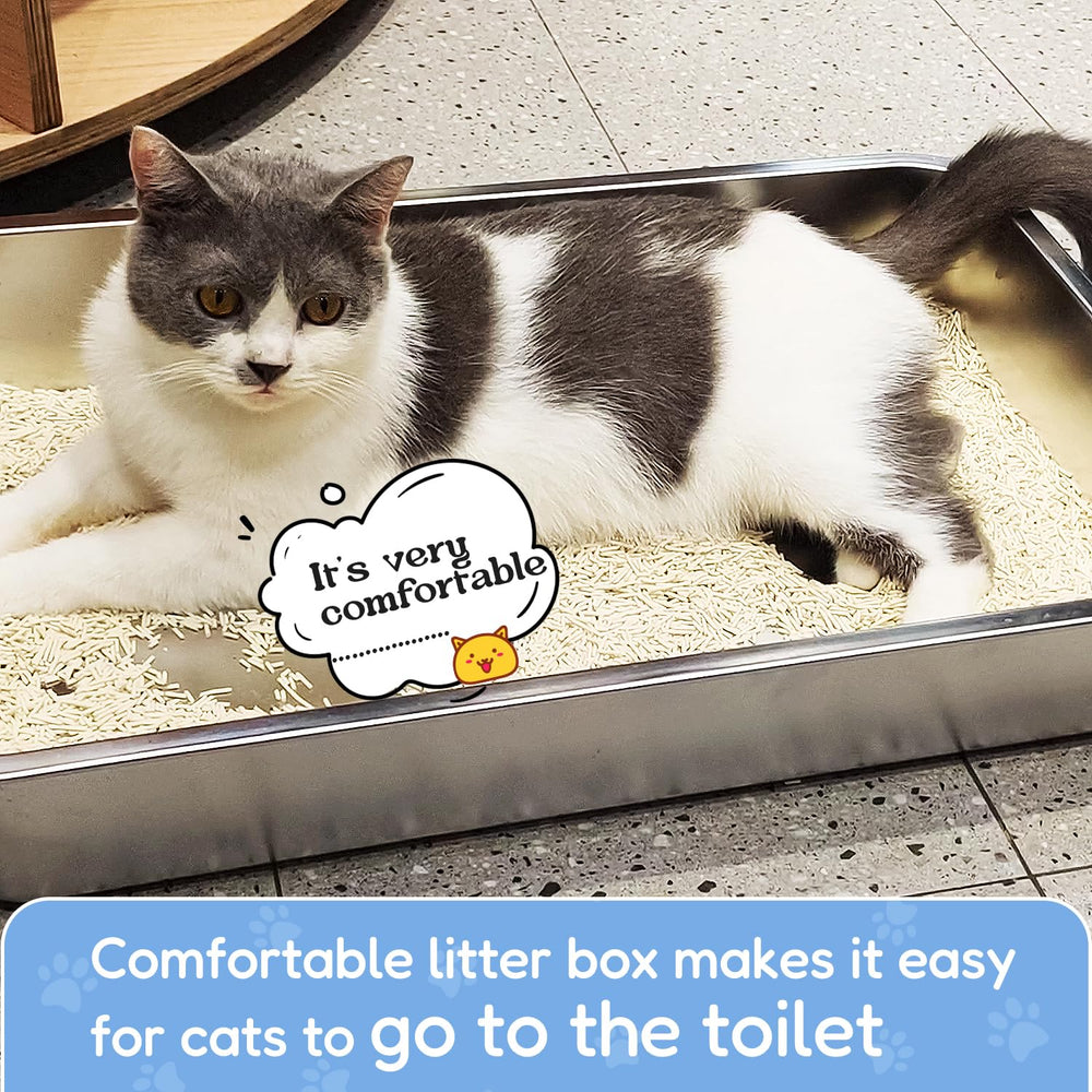 LIHONG stainless steel litter box odor control through non-absorbent surface