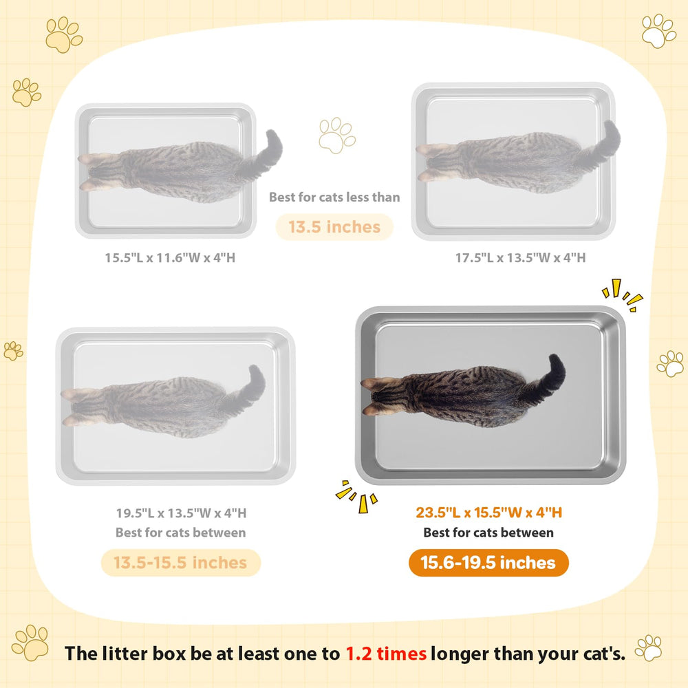 LIHONG rustproof stainless steel litter box for long-term use