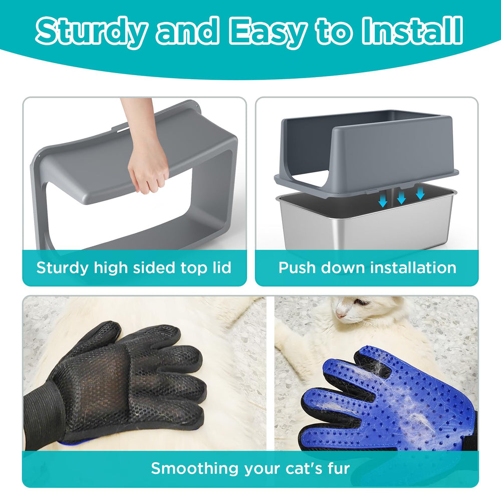 LIHONG bottom with anti-slip pads keeps the box stable on floors.