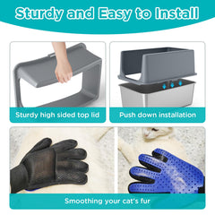 LIHONG bottom with anti-slip pads keeps the box stable on floors.