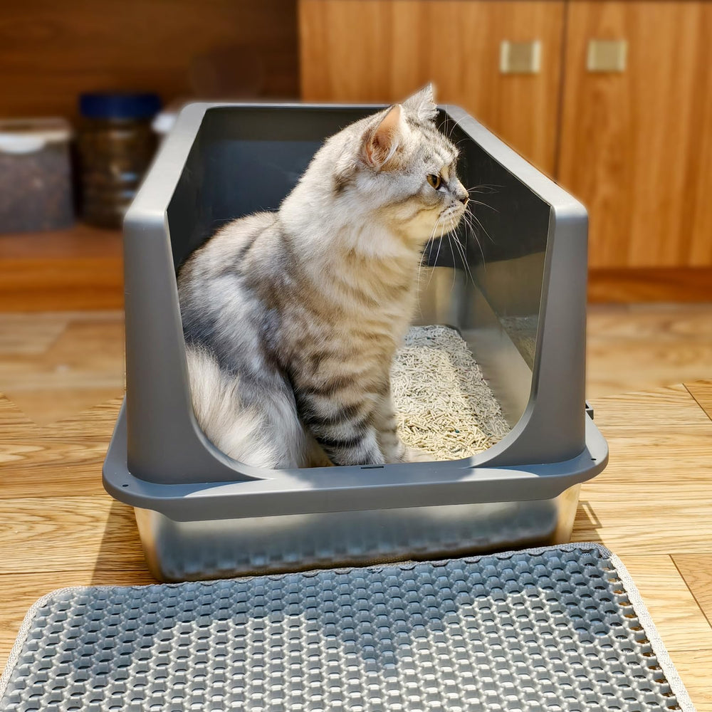 LIHONG stainless steel litter box easy-clean design for maintenance