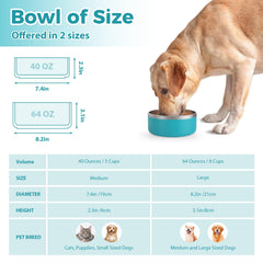LIHOOOOM insulated dog water bowl keeps water cooler during outings.