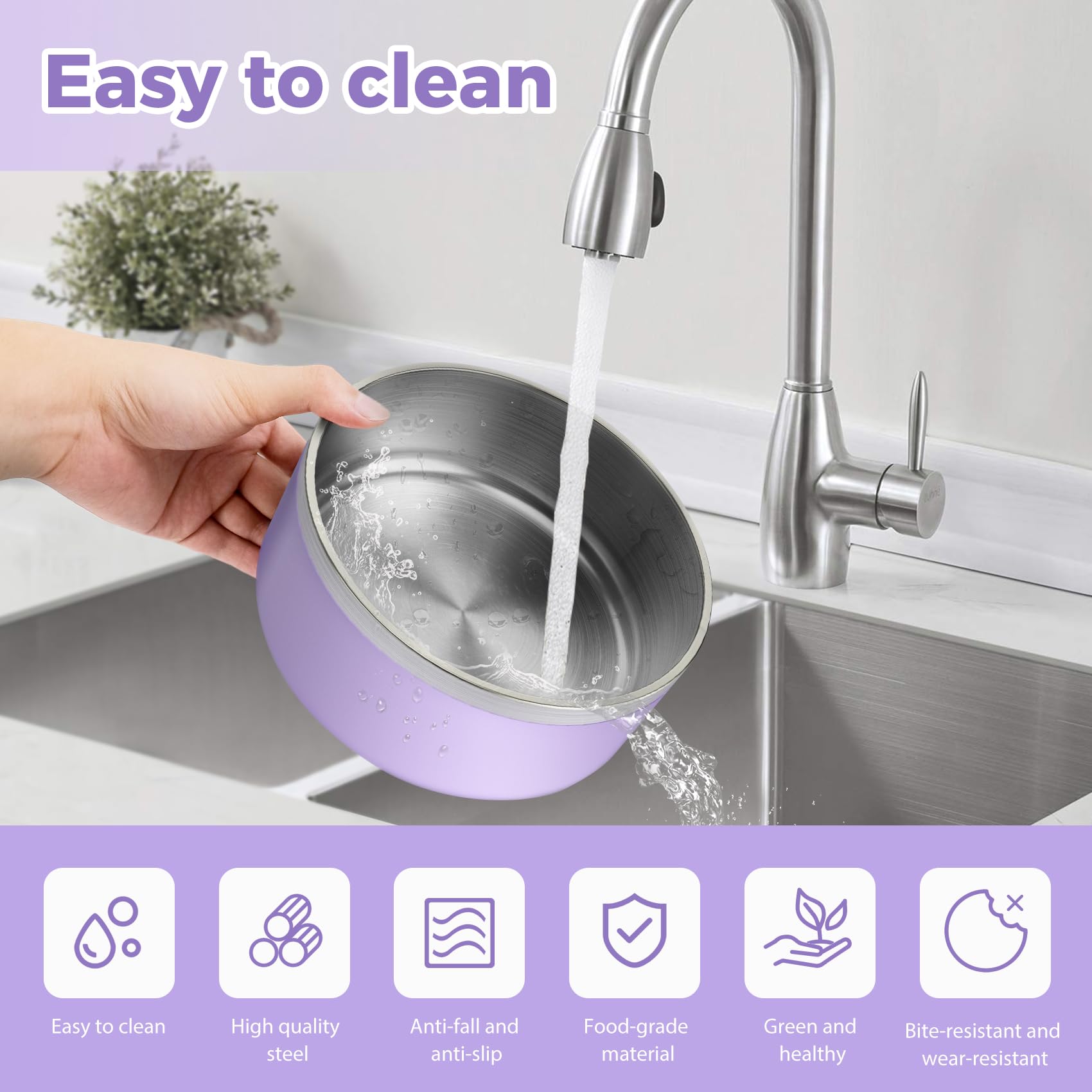 LIHOOOOM compact bowl holds 1200ml water for small dogs and travel.