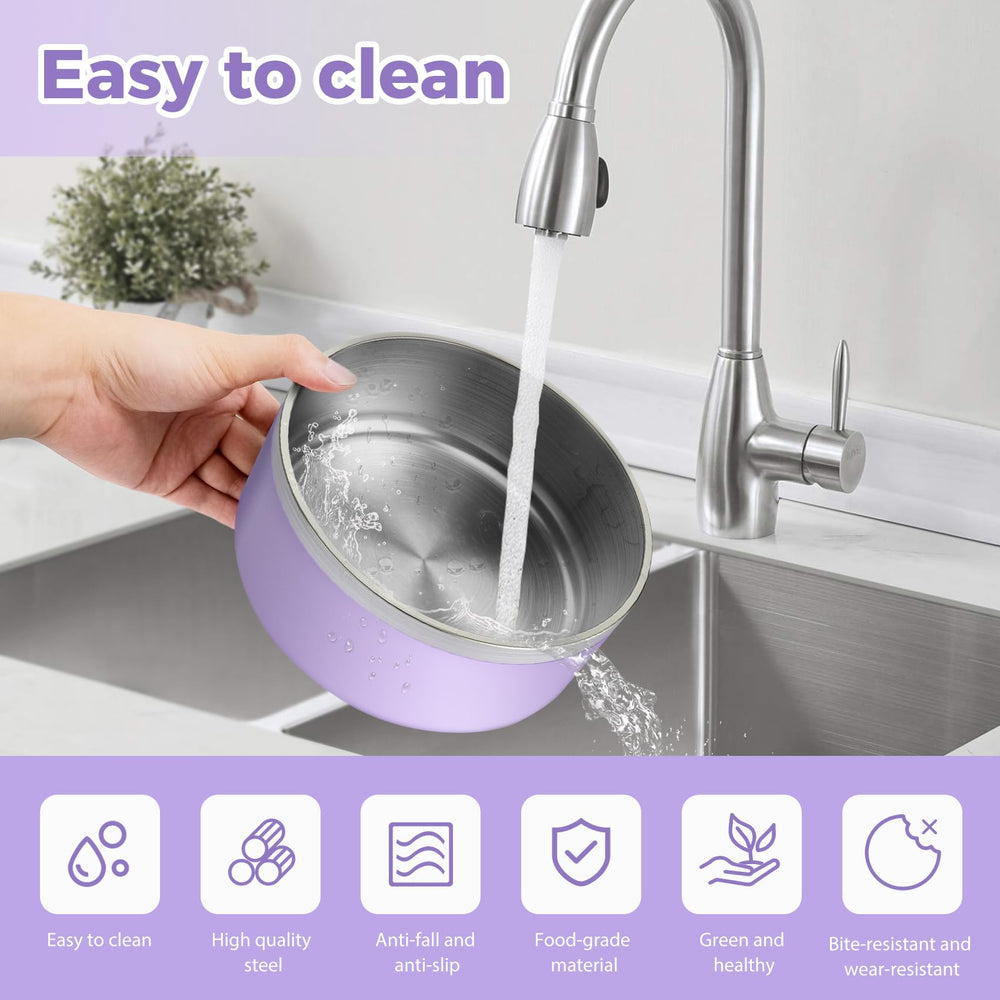 LIHOOOOM compact bowl holds 1200ml water for small dogs and travel.