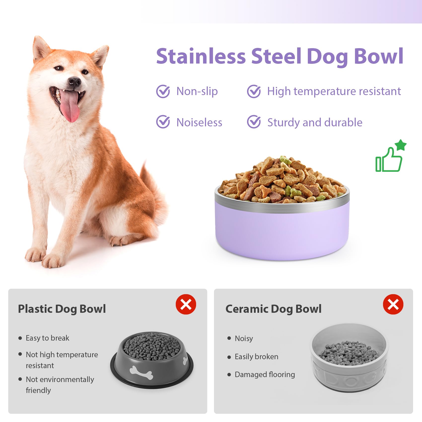 LIHOOOOM durable stainless steel interior with rust resistance for everyday meals.