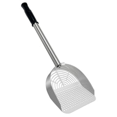 LIHOOOOM cat litter scoop with detachable long handle ideal for chair-side use