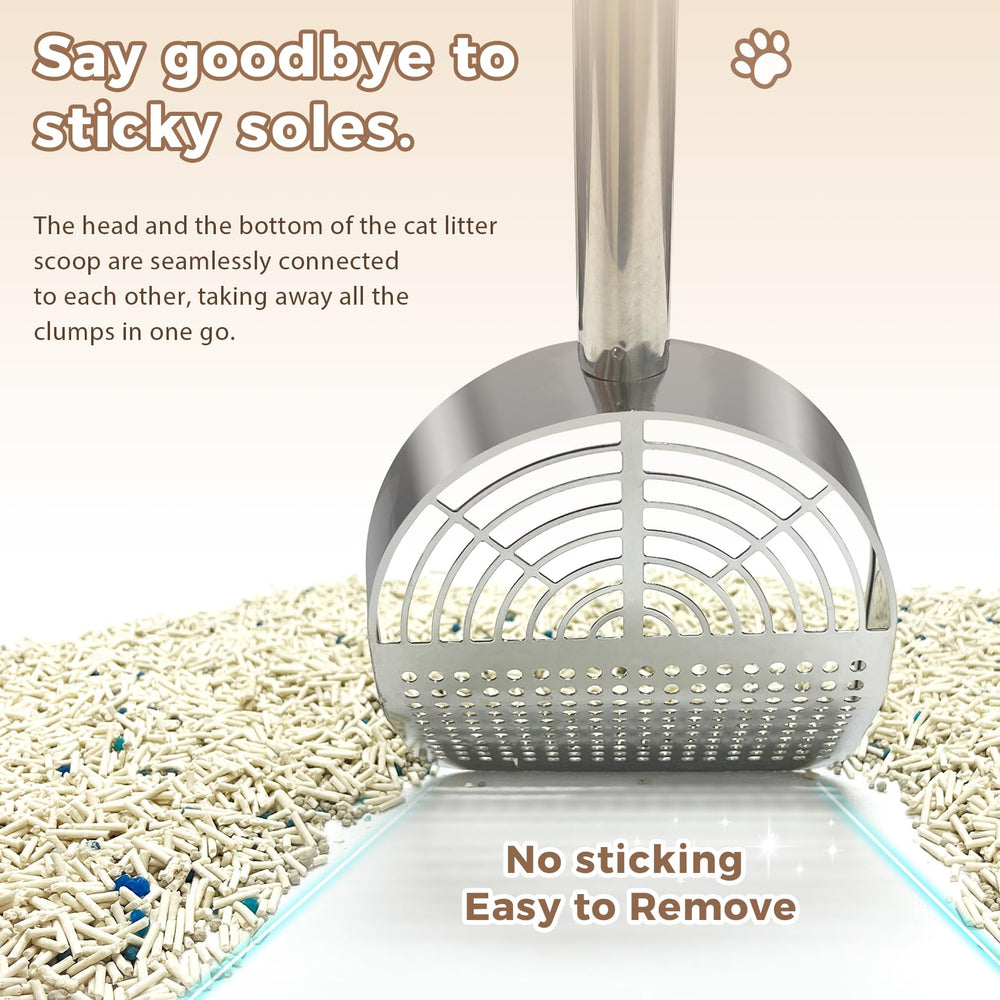 LIHOOOOM round-hole design handles fine litter efficiently