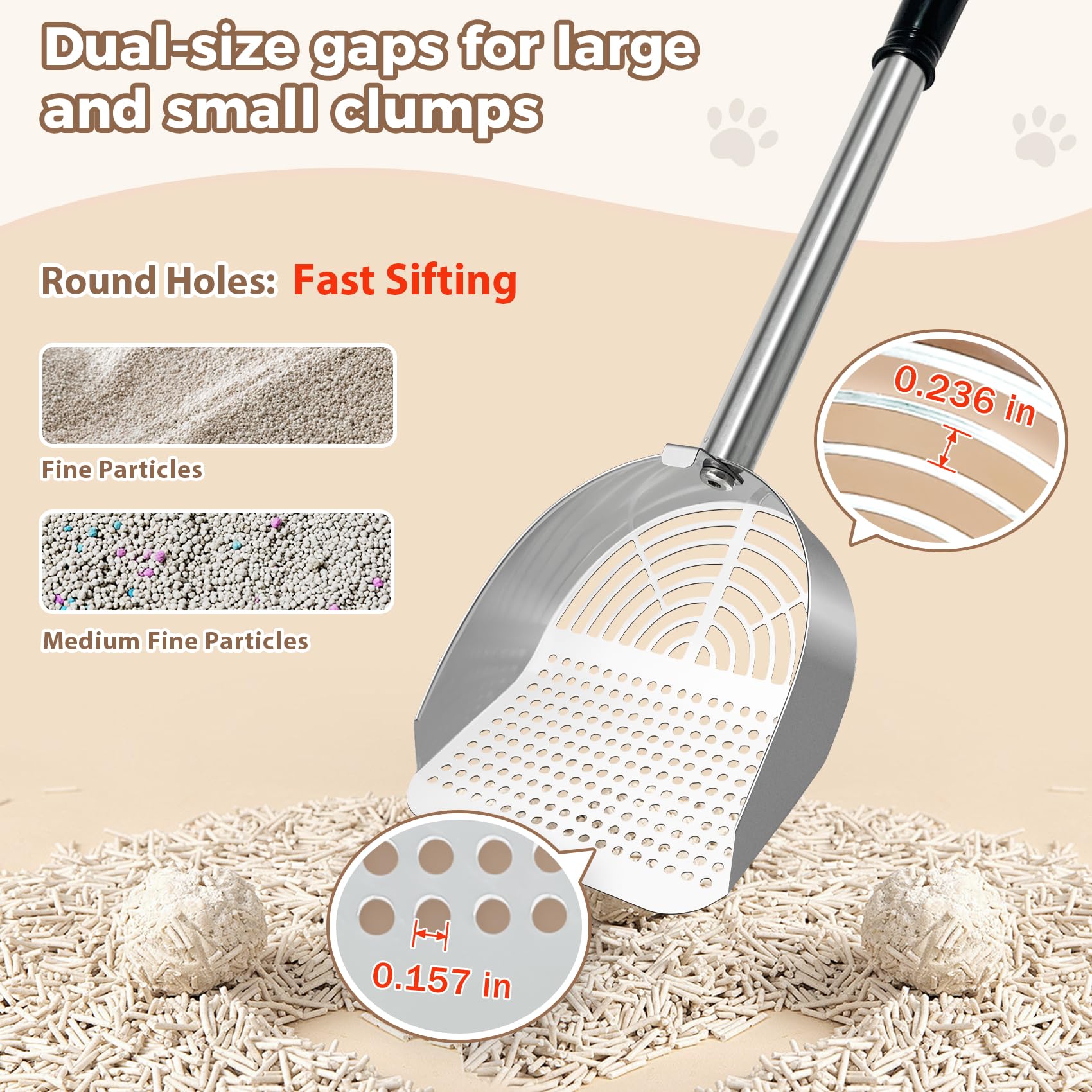 LIHOOOOM wall hook storage keeps scoop ready on demand