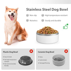 LIHOOOOM large-capacity water dish supports big dogs and long hydration