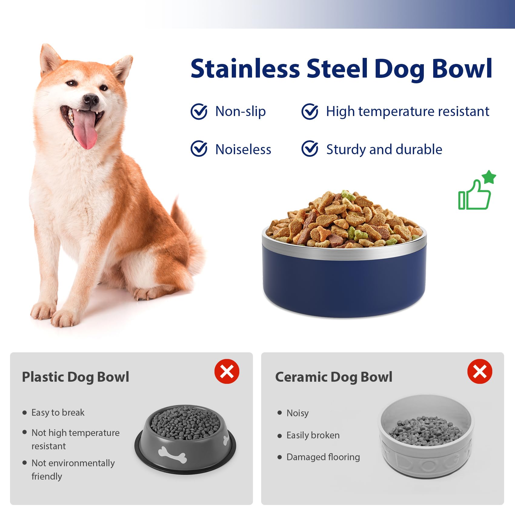 LIHOOOOM non-slip bottom design helps prevent mess during meals.