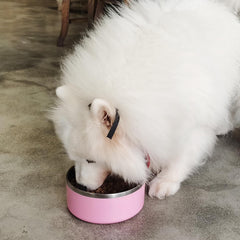LIHOOOOM pink non-slip base prevents sliding during meals.