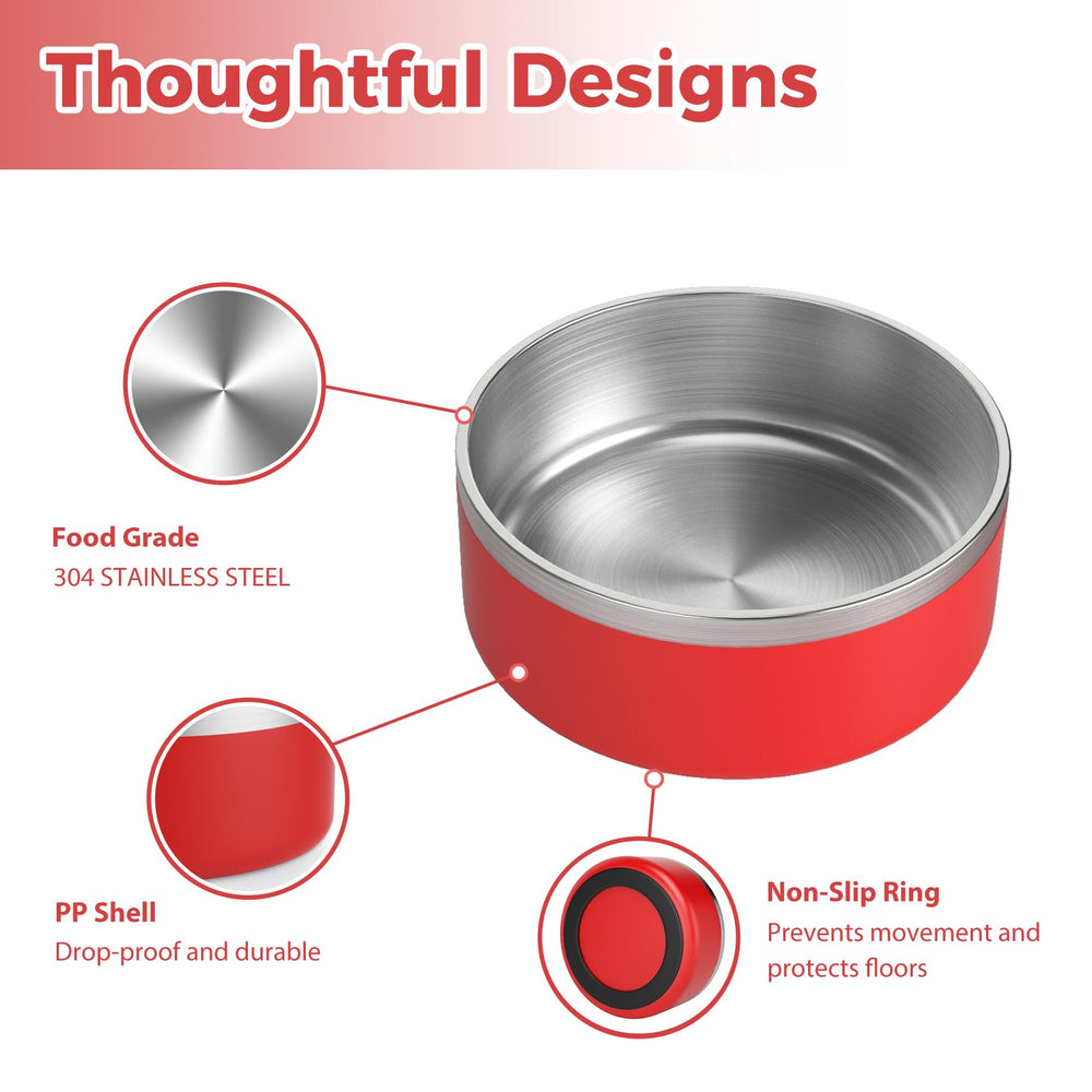 LIHOOOOM red PP outer design adds style while protecting floors.