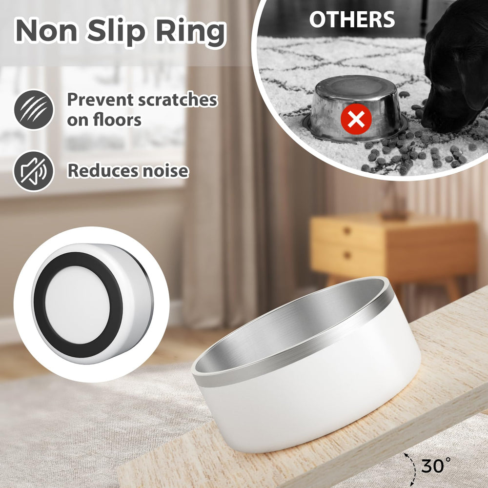 LIHOOOOM rubber non-slip bottom prevents spills and floor scratches