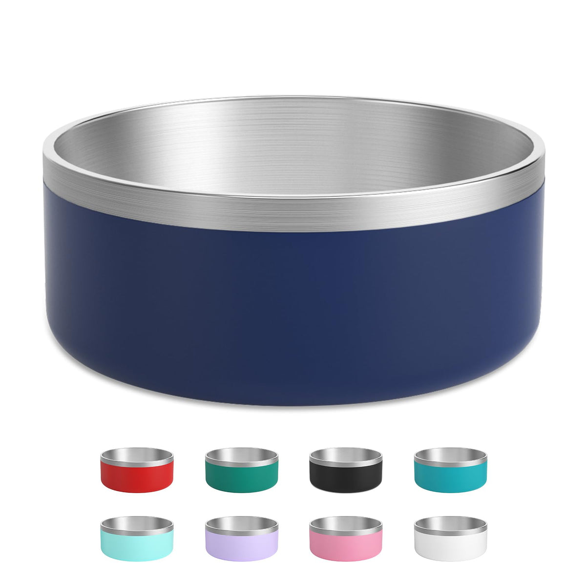 LIHOOOOM stainless steel dog bowl with large water capacity keeps pets hydrated.