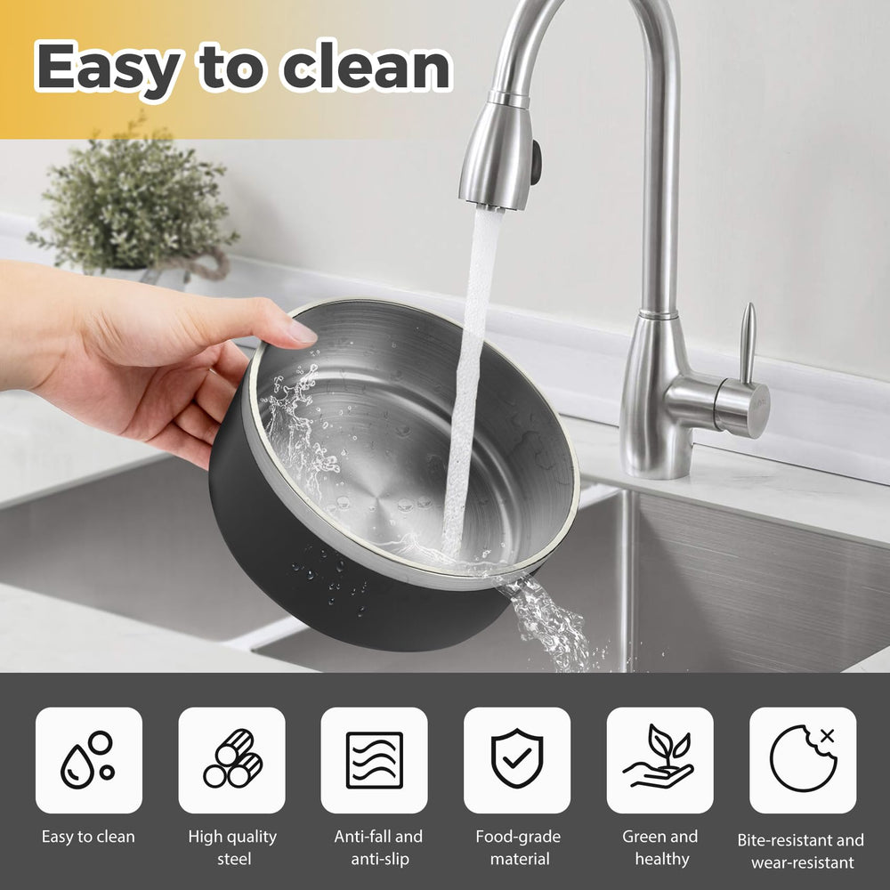 LIHOOOOM large capacity food and water dish for dogs and cats
