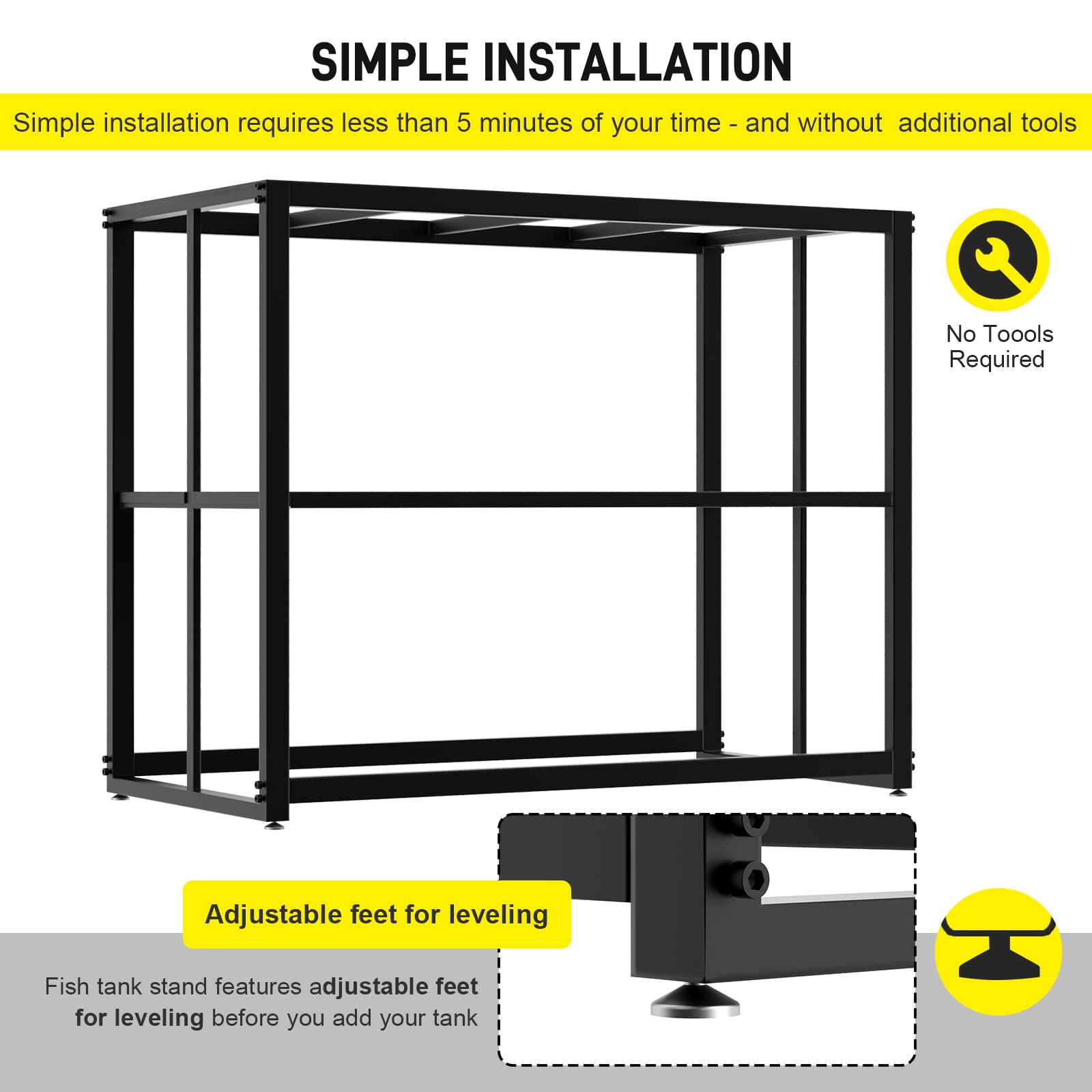 Likeem black powder-coated legs emphasize modern style and moisture resistance