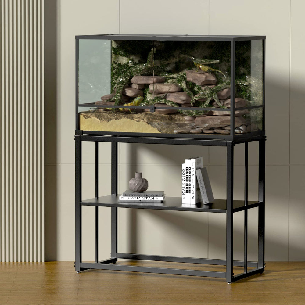 Likeem packaged stand shown ready to pair with a tank