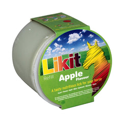 Likit Apple Flavor Refill for equine treat with apple aroma supports enrichment and boredom relief.