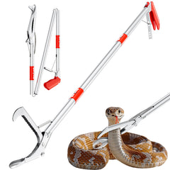 Likorlove 50 inch snake grabber tong for safe distance handling of reptiles