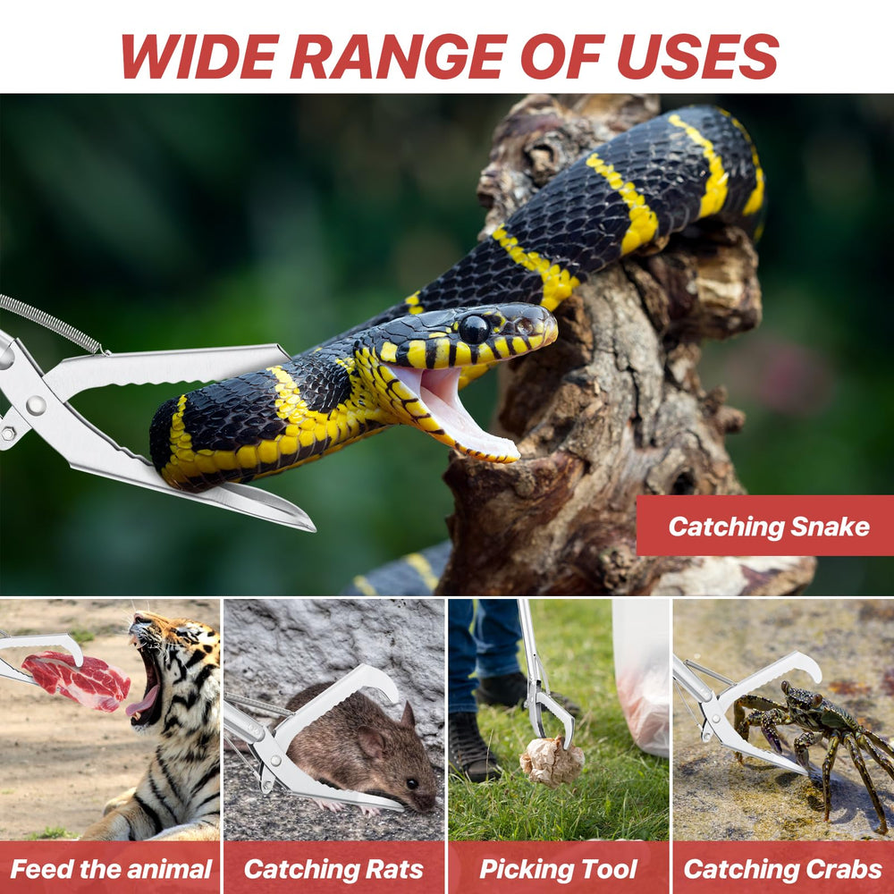 Relocation and safe handling of snakes during yard work